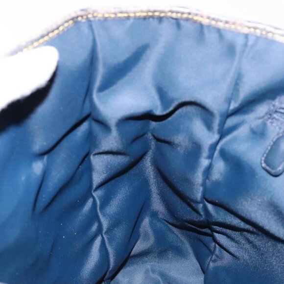 Christian Dior Trotter Canvas Tote Bag Navy Silver Auth 140546 - Picture 12 of 16